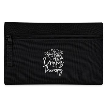 Jouer de la batterie, c’est ma thérapie - Trousse - noir - Devant