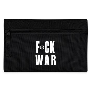 Fuck war - Pencil Case - black - Front