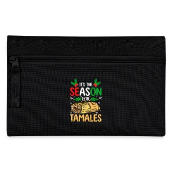 Christmas It's the season for tamales - Pencil Case - black - Front