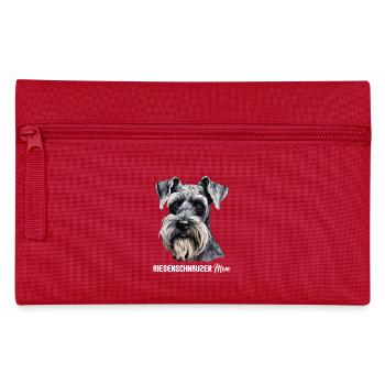 Riesenschnauzer - Federtasche - Rot - Vorne