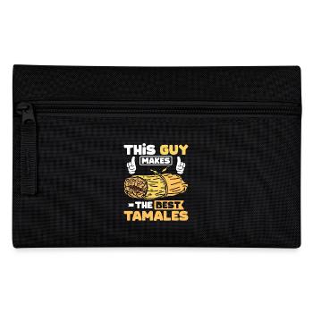This guy makes the best tamales - Pencil Case - black - Front