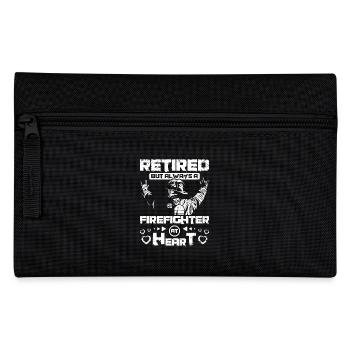 Retired but always a firefighter at heart - Pencil Case - black - Front