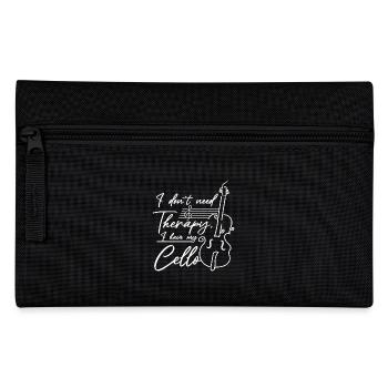 I don't need therapy I have my cello - Pencil Case - black - Front