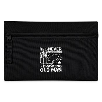 Ne sous-estimez jamais un vieil homme qui dessine - Trousse - noir - Devant