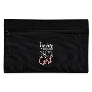 Never underestimate a drawing girl - Pencil Case - black - Front