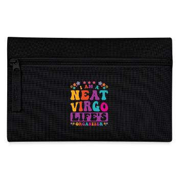 Personnalité du zodiaque Vierge Groovy Cool Vierge Idée - Trousse - noir - Devant