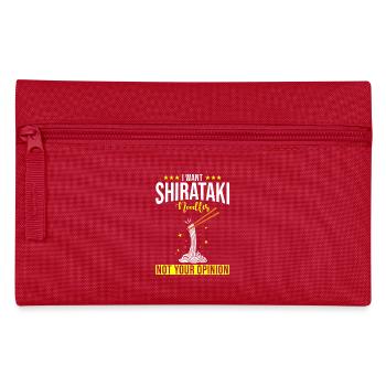Shiritaki Noodles - Pencil Case - red - Front