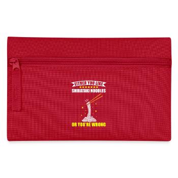 Shiritaki Noodles - Pencil Case - red - Front