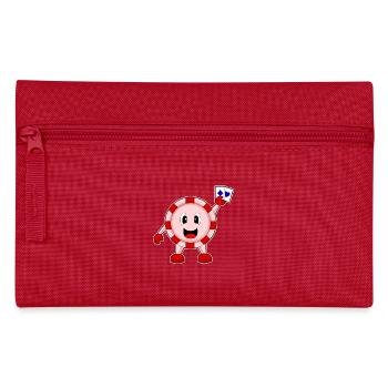 Poker Poker Jetons Cartes de poker - Trousse - rouge - Devant