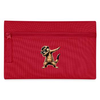 Tamponner le suricate avec des lunettes de soleil Cool Meerkat - Trousse - rouge - Devant