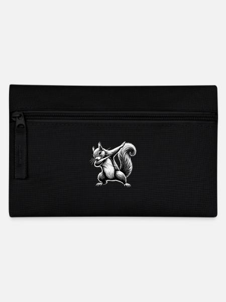 Dabbing Eichhörnchen - Federtasche - Schwarz