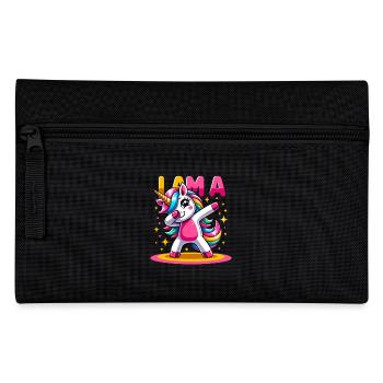 Unicorn Dabbing Cute Rainbow I Am A Unicorn - Pencil Case - black - Front