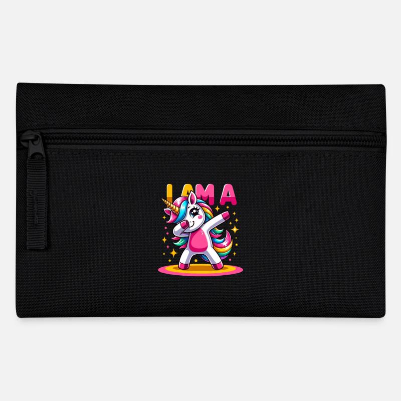 Einhorn Dabbing Niedlicher Regenbogen Ich bin ein Einhorn - Federtasche - Schwarz