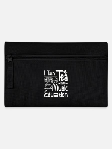 I turn tea into music education - Federtasche - Schwarz
