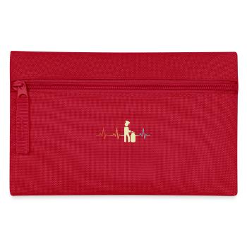 Kochen Strichmännchen Herzklopfen - Federtasche - Rot - Vorne