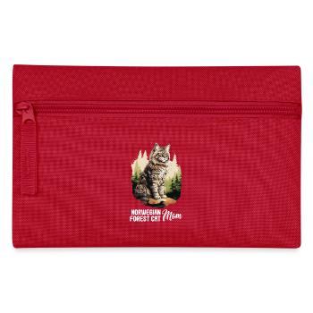 Norwegian Forest Cat - Federtasche - Rot - Vorne