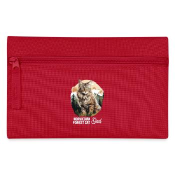 Norwegian Forest Cat - Federtasche - Rot - Vorne
