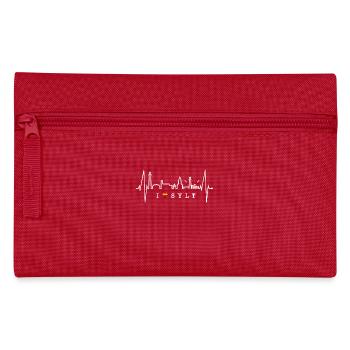 Sylt Skyline North Sea Heartbeat North Frisia Sylter - Pencil Case - red - Front