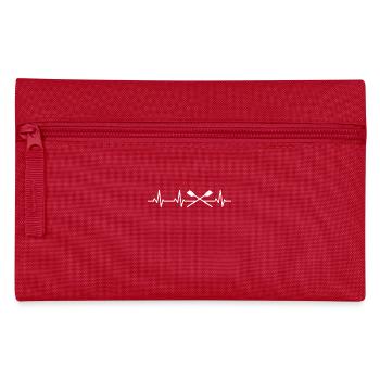 Rowing ECG Heartbeat - Pencil Case - red - Front