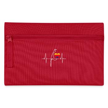 Sylt Skyline North Sea Heartbeat North Frisia Sylter - Pencil Case - red - Front