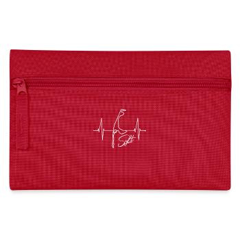 Sylt Skyline North Sea Heartbeat North Frisia Sylter - Pencil Case - red - Front
