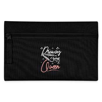 Artist Girl Drawing Queen - Pencil Case - black - Front