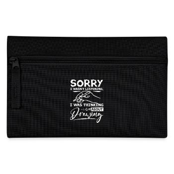 I was thinking about drawing - Pencil Case - black - Front