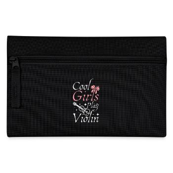 violinist Cool girls play violin - Pencil Case - black - Front