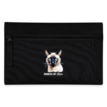 Siamese Cat Siamkatze - Federtasche - Schwarz - Vorne