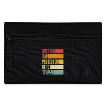 Tim Name Papa Geschenk - Federtasche - Schwarz - Vorne