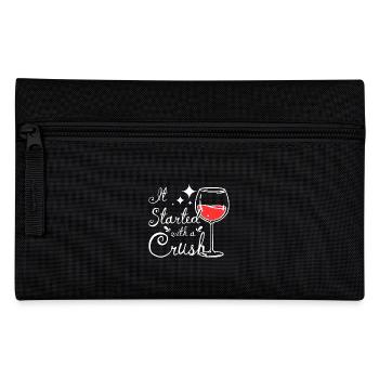 It starts with a crush wine making - Pencil Case - black - Front