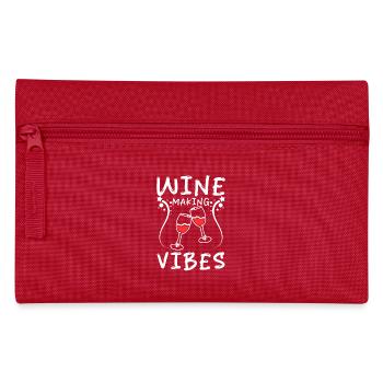 Wine making vibes - Federtasche - Rot - Vorne