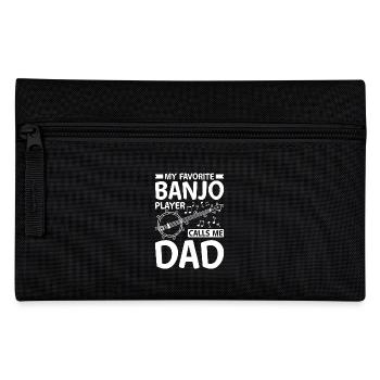 Fête des pères, mon joueur de banjo préféré m’appelle papa - Trousse - noir - Devant