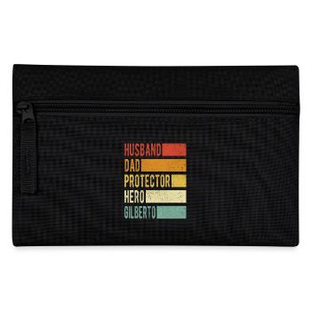 Gilberto Name Papa Geschenk - Federtasche - Schwarz - Vorne