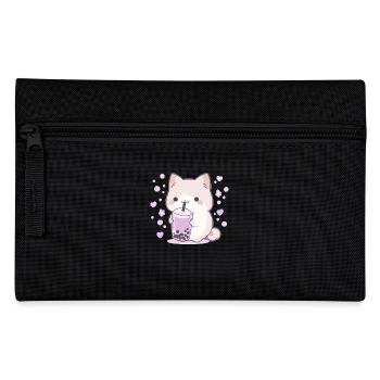Boissons pour chats kawaii Boba Bubble Tea Chibi - Trousse - noir - Devant