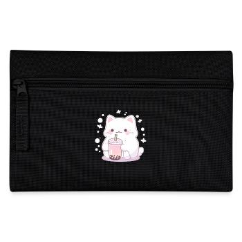 Boissons pour chats kawaii Boba Bubble Tea Chibi - Trousse - noir - Devant