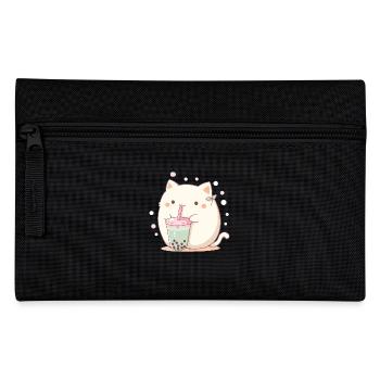 Boissons pour chats kawaii Boba Bubble Tea Chibi - Trousse - noir - Devant