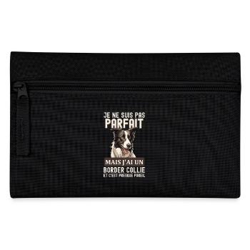 Pas parfait mais j ai un border collie 5 - Trousse - noir - Devant