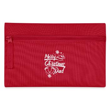 Devenir Père ou Papa, Joyeux Noël Papa - Trousse - rouge - Devant