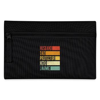 Jaime nom papa cadeau - Trousse - noir - Devant