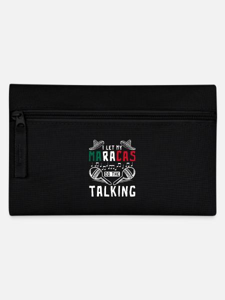 I let my maracas do the talking - Federtasche - Schwarz