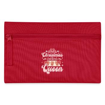 Xmas Christmas cookie baking queen - Pencil Case - red - Front