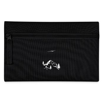 Drawn Glider Flight Mountains Sailplane Pilot - Pencil Case - black - Front