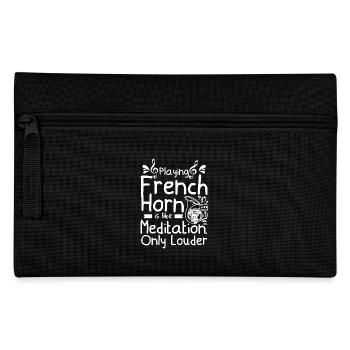 Jouer du cor français, c’est comme la méditation, mais en plus fort - Trousse - noir - Devant