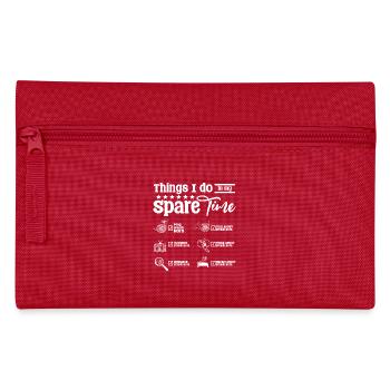 Ce que je fais pendant mon temps libre : jouer du cor français - Trousse - rouge - Devant