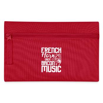 Le cor d’harmonie est le lard de la musique - Trousse - rouge - Devant