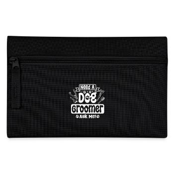 Need a pet dog groomer ask me - Federtasche - Schwarz - Vorne