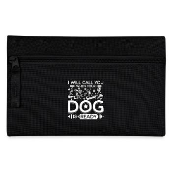 I will call you when your dog is ready pet groomer - Federtasche - Schwarz - Vorne