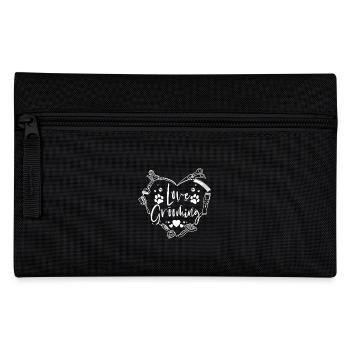 Love dog pet grooming - Federtasche - Schwarz - Vorne