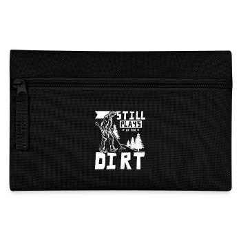 Dirty fishing still plays in the dirt - Federtasche - Schwarz - Vorne